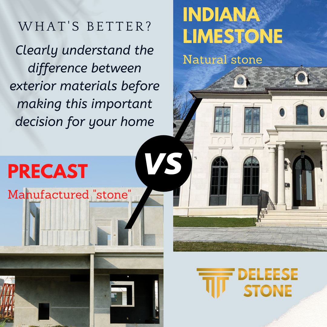 Indiana Limestone vs. Precast: what’s the difference?